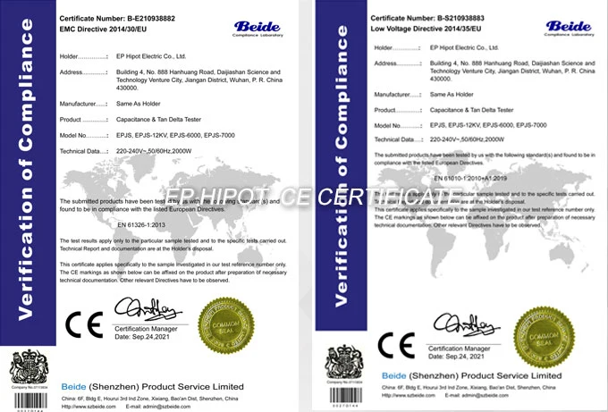 Ep Hipot Electric Series Resonance AC Withstand Tester High Voltage Resonant Test System for Cable