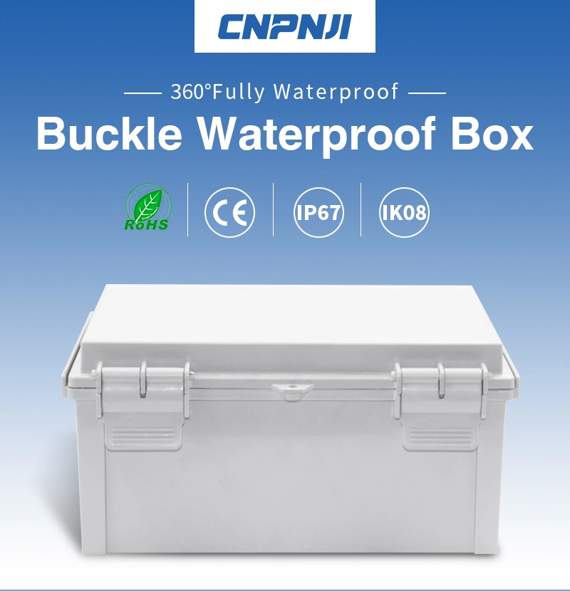 Hinged Plastic Enclosure ABS PC IP67 Waterproof Junction Box with Board for Electronic Equipment