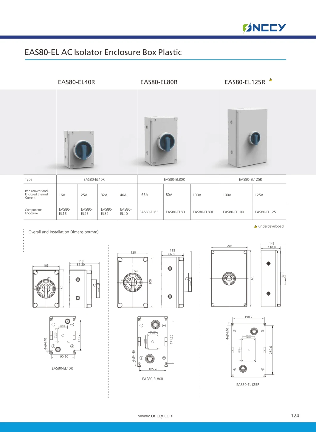 IP65 1p/2p/3p/4p Waterproof Switch AC Isolation Disconnector Switches Isolator