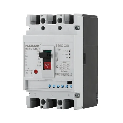 Nuomake 400V AC MCCB Breaker Hmkm1e 16 ~ 125A Compact DIN Rail Disyuntor de caja moldeada MCCB Venta directa de fábrica