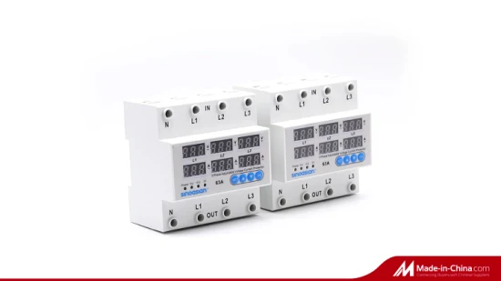 Sinoasian 3 líneas 63A interruptor de cambio de transferencia de fase electrónico automático