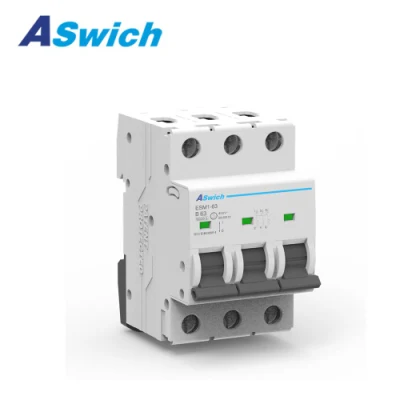 Aswich Esm1-63 Mini Disyuntor 3p 63A AC240~415V MCB