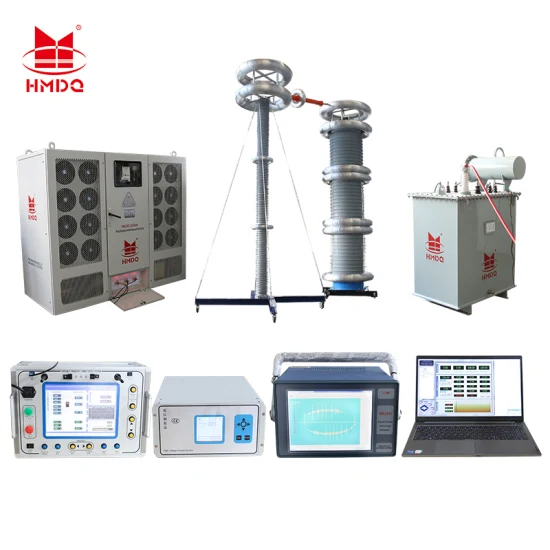 Probador de voltaje de resistencia Hipot de alto voltaje Hv Conjunto de prueba de resonancia de serie de frecuencia variable Sistema de prueba de resonancia de CA de 30 ~ 300 Hz con descarga parcial baja